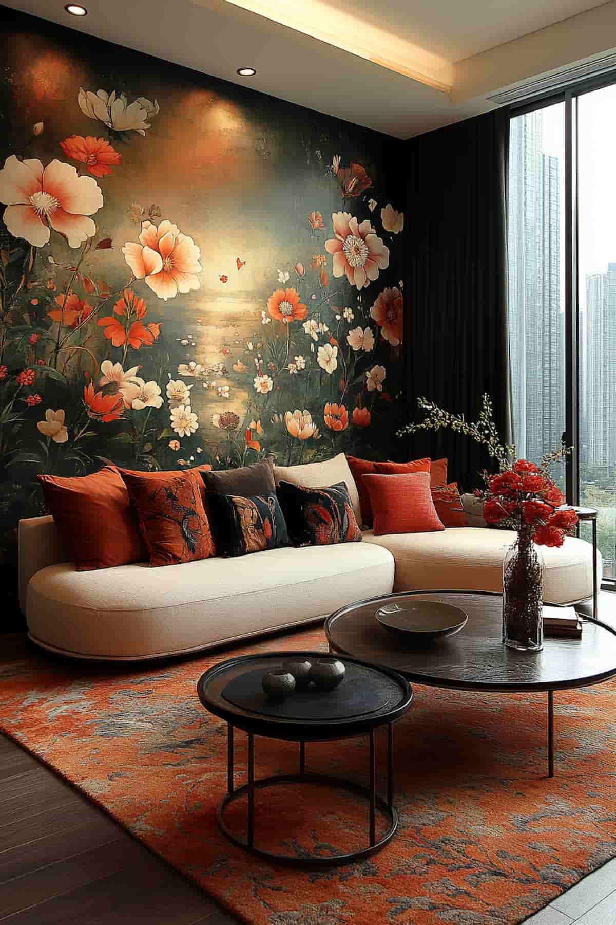 Urban wallpaper installation with perfect seams