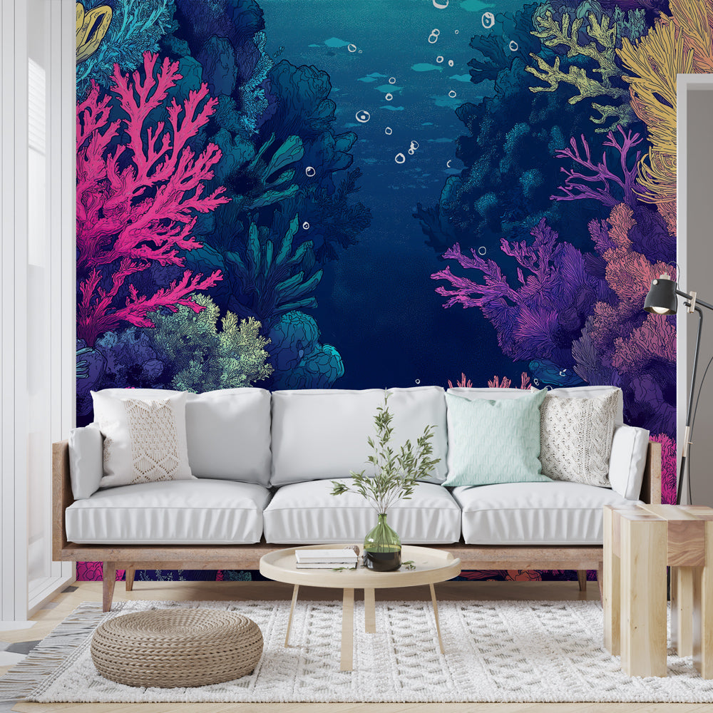 Designer wallpaper installation result